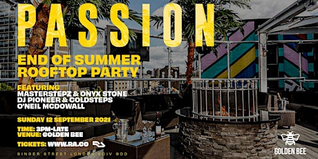 Passion - End Of Summer Rooftop Party primary image