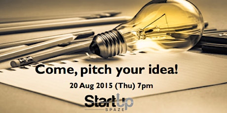 Startup Spaze - Come pitch your idea!