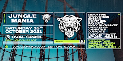 Jungle Mania @ Oval Space Poster