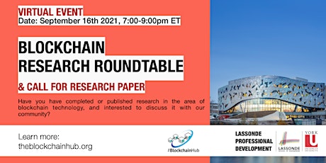 Blockchain Research Roundtable & Call for Research Paper primary image