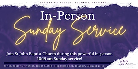 In-Person Sunday Service tickets