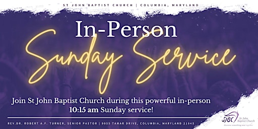 In-Person Sunday Service  primärbild