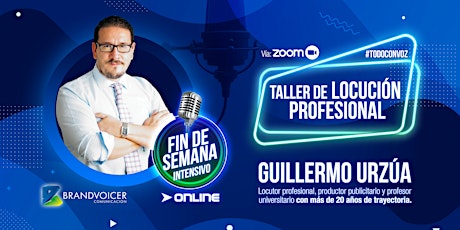 Imagen principal de Taller Online de Locución Profesional con Guillermo Urzúa