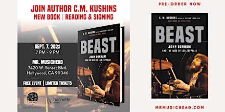 C.M. Kushins Book Signing | Beast: John Bonham and the Rise of Led Zeppelin primary image