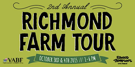 REGRETFULLY CANCELLED 2015 Richmond Farm Tour primary image