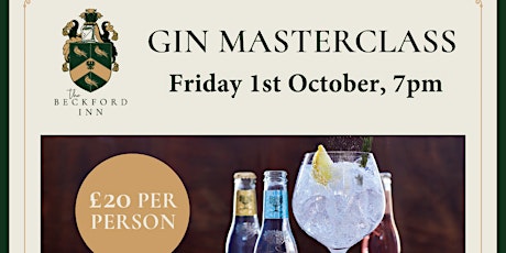 Fever-Tree Gin Masterclass at The Beckford Inn primary image