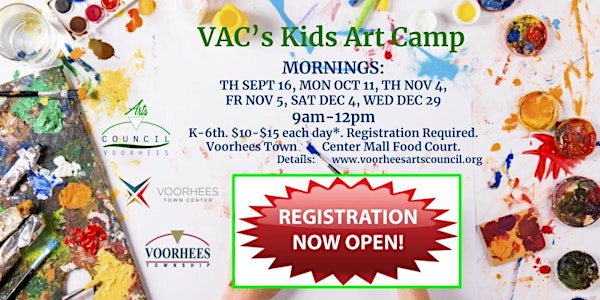 VAC's Kids Art Camp (Days Vary)