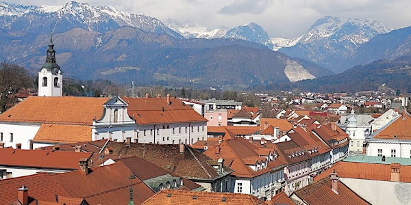 The hilly town of Kamnik, Slovenia