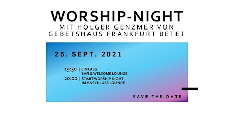 Hauptbild für Urban Lights Church Frankfurt - Worshipnight mit Holger Genzmer