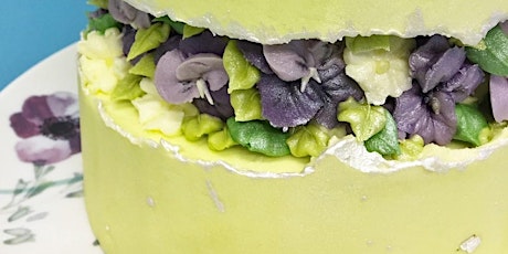 ONLINE CLASS - Fault Line Cake With Buttercream Piped Flowers primary image
