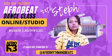 Afro R&B: Afrobeat Beginner Dance Class with Steph (Studio/Online) primary image