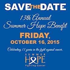 13th Annual Summer Hope Benefit - Honoring Serge Alahverdian primary image