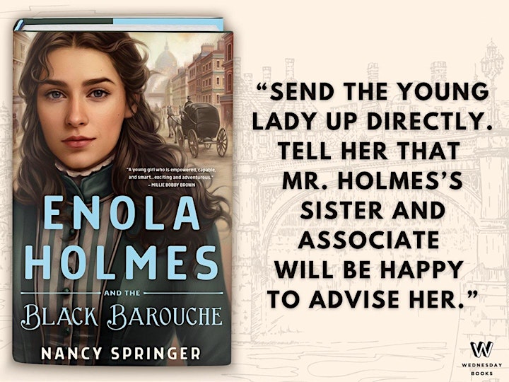 An Evening with Nancy Springer, Author of Enola Holmes & the Black Barouche image