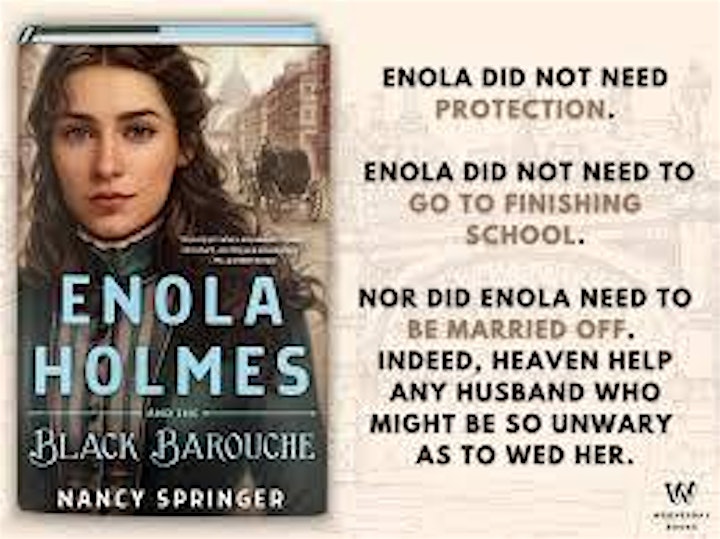 An Evening with Nancy Springer, Author of Enola Holmes & the Black Barouche image