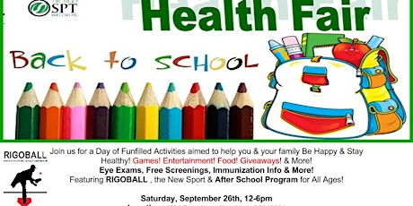 BACK TO SCHOOL-HEALTH EVENT benefiting RIGOBALL primary image