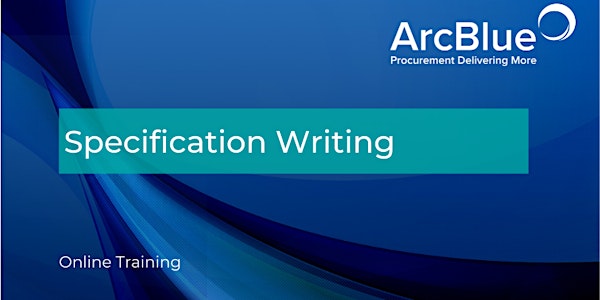 Specification Writing Online Training