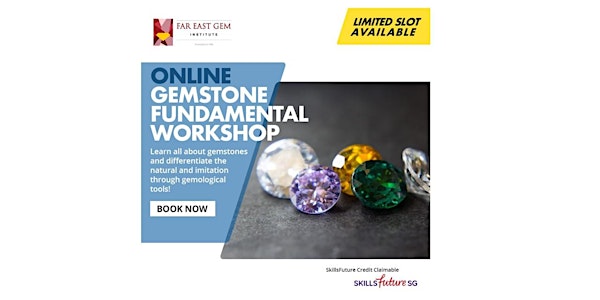 Online Gemstone  Workshop (8,9,15,16  Nov) ($230- SkillsF Claimable)