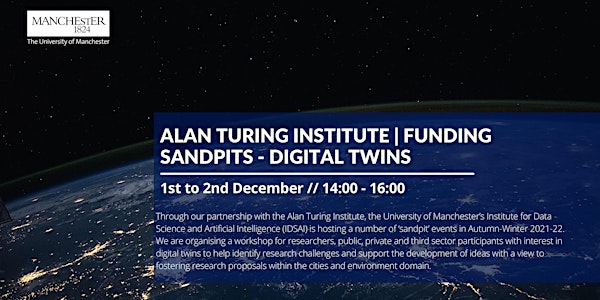 Turing-UoM Sandpits 2021-22: Digital Twins