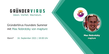 Hauptbild für GründerVirus Founders Summer: mapture