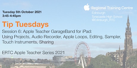 Tip Tuesday Session 6:  Apple Teacher GarageBand for iPad primary image