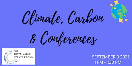 Climate, Carbon & Conferences!