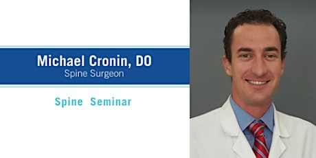 Spine Seminar with Dr. Cronin