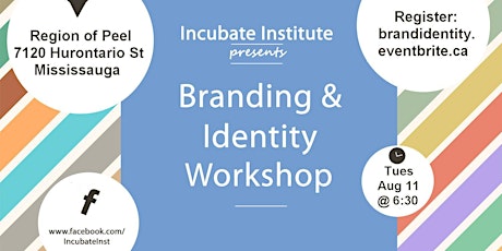 Incubate Institute Presents Brand and Identity Workshop primary image