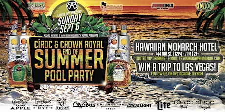 Ciroc & Crown Royal Pool Party primary image