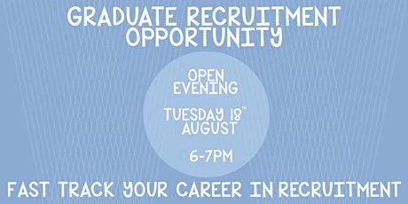 Trainee Graduate Recruitment Scheme Open Evening primary image