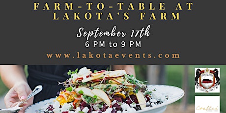 Farm to Table Dinner with Crafted Catering primary image