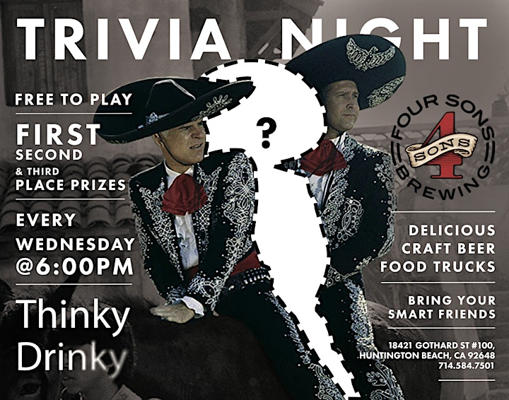 
		Free Trivia! Wednesdays at Four Sons Brewing image
