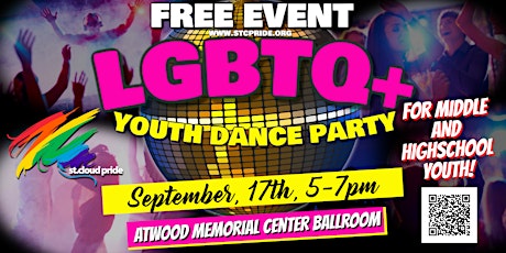 LGBTQ+ Youth Dance Party - St. Cloud Pride Week 2021