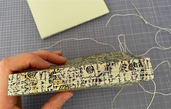 Long-stitch book binding workshop  (online) image