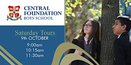 Saturday Tours at Central Foundation Boys' School - 9th October 2021 primary image