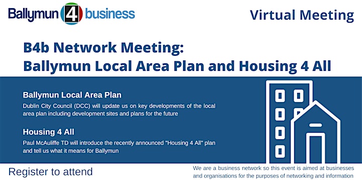 B4b network meeting: Ballymun Local Area Plan and Housing 4 All image