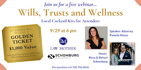 Wills, Trusts and Wellness - Live Webinar primary image