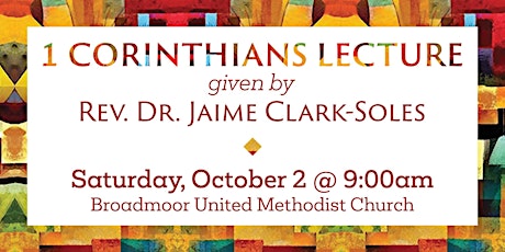 1 Corinthians Lecture with Rev. Dr. Jaime Clark-Soles primary image