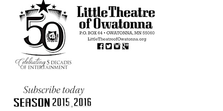 Little Theatre of Owatonna Season Ticket Packages primary image