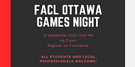 FACL Ottawa Games Night primary image