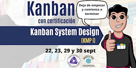 Imagen principal de Kanban con certificación Kanban System Design (KMPI)