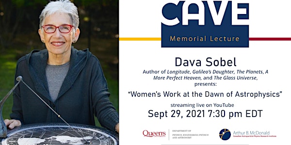 Cave Lecture 2021: Women’s Work at the Dawn of Astrophysics