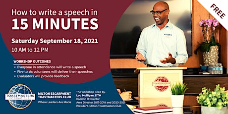 Hauptbild für How to Write a Speech in 15 Minutes