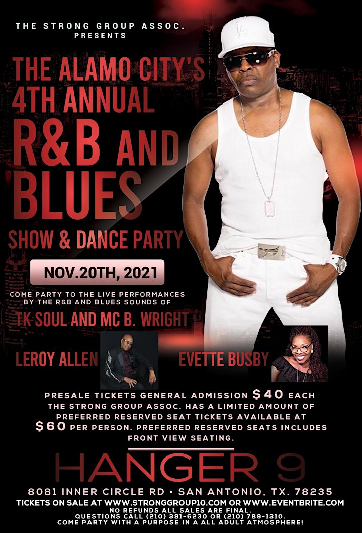 
		The Alamo City 4th Annual R&B , Southern Soul Show TK Soul and MC B. Wright image
