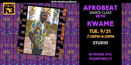 Afro R&B: Afrobeat Azonto Beginner's w/ Kwame (Studio/Online) primary image