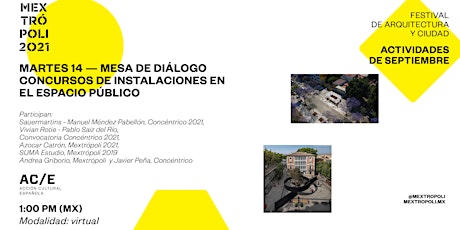 Imagen principal de MESA DE DIÁLOGO | Concursos de instalaciones en el espacio público