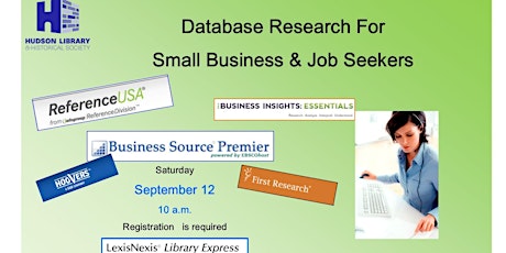 Research Databases for Small Businesses & Job Seekers primary image