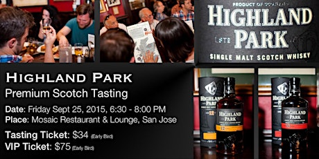Highland Park Premium Scotch Tasting primary image
