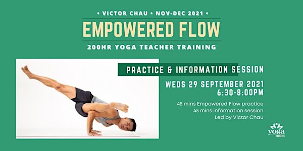 INFO SESSION: Empowered Flow Teacher Training with Victor