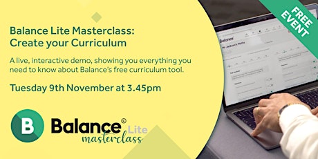 Balance Lite Masterclass: Create your Curriculum primary image