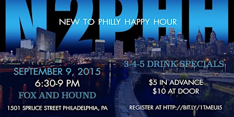 New to Philly Happy Hour 2015 primary image